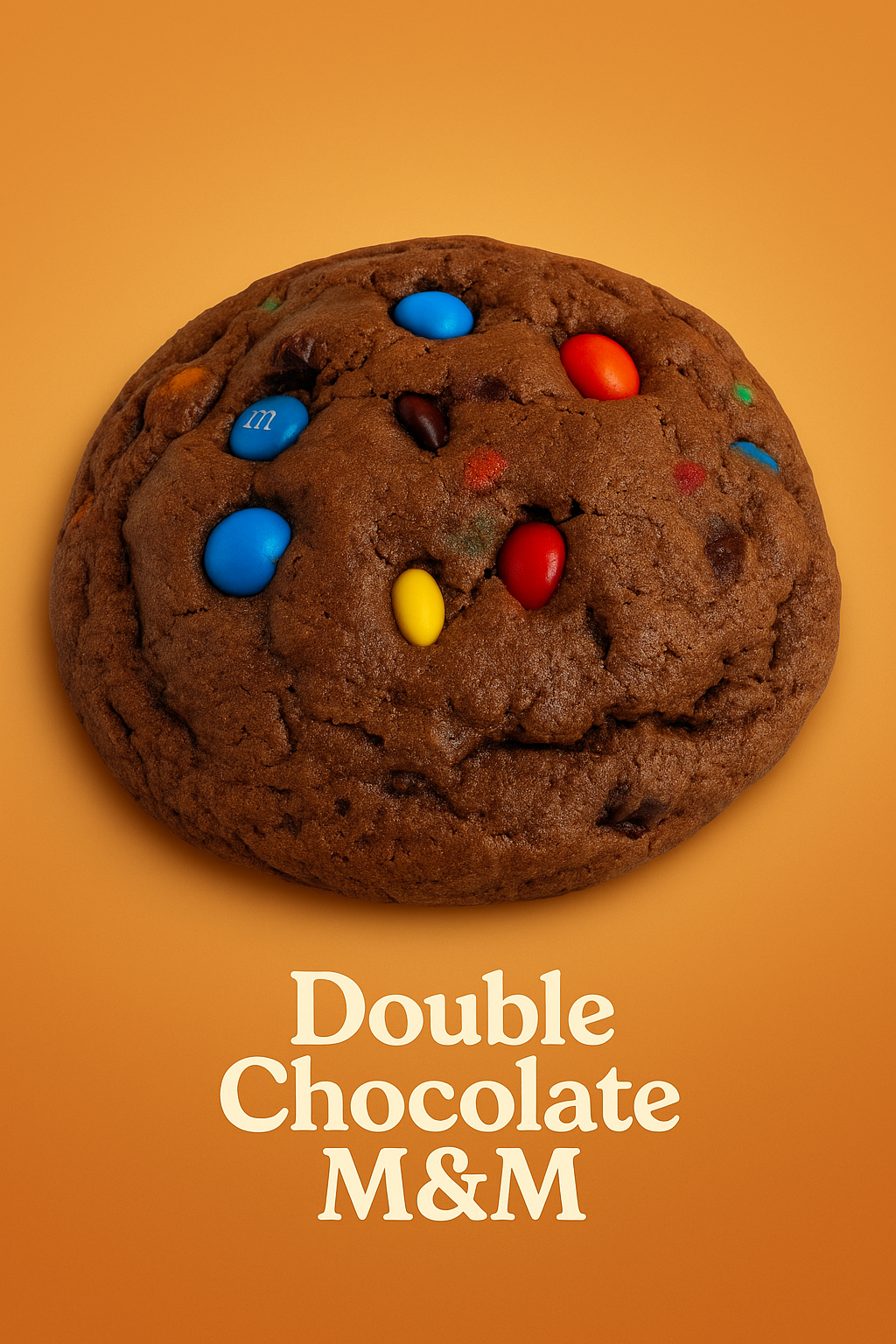 Double Chocolate M&M (6oz Oversized Cookie)
